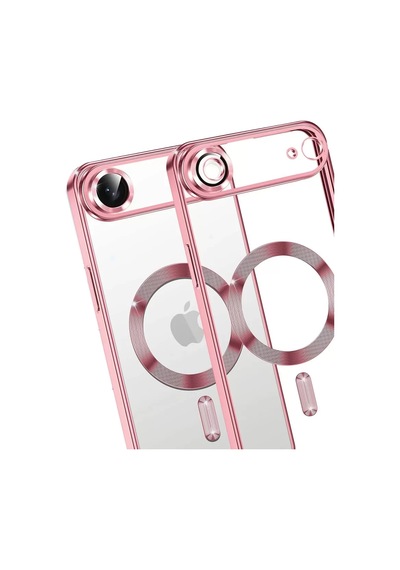 Newface Apple Apple iPhone Uyumlu  17 Air Kross Magneticsafe Kapak - Rose Pembe