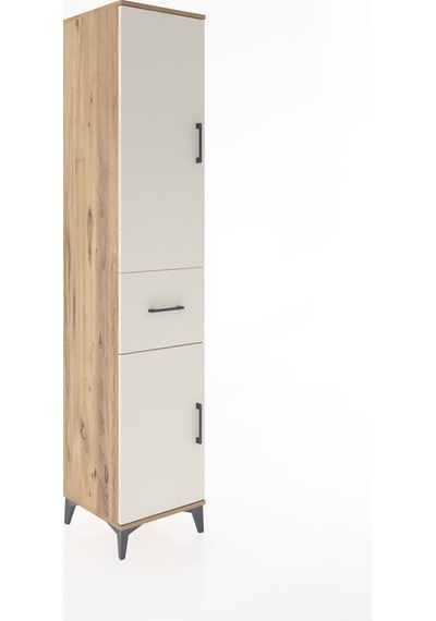 Hyperion Dolap 3 Raflı Tek Çekmeceli Tek Askılı 44x44x221 Çam-aytaşı Atlas Çam