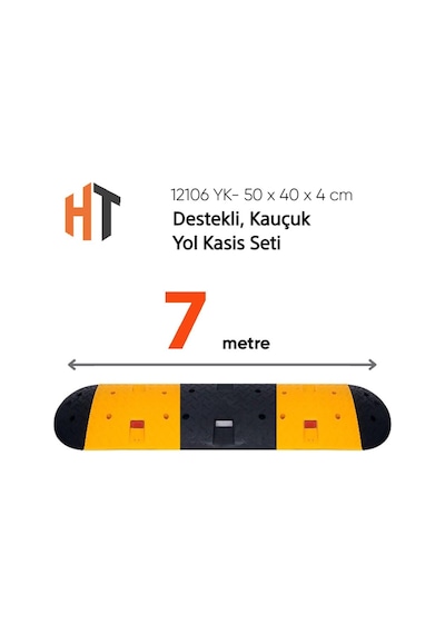 Destekli, Kauçuk Yol Kasisi Seti 7 Metre