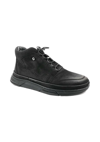 Pierre Cardin 382202 Hakiki Nubuk Deri Erkek Bot Siyah