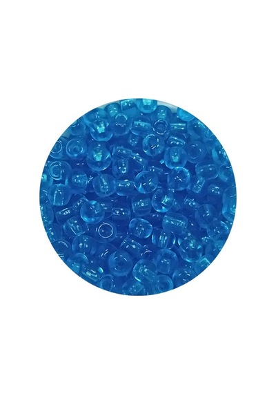Dökme Cam Kum Boncuk 8/0 3 Mm - 60 Gram - Şeffaf Deniz Mavi - Bnc221 Diğer