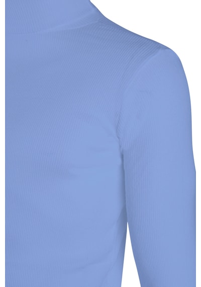 Erkek Mavi Balıkçı Yaka Boğazlı Slim Fit Kazak Mavi