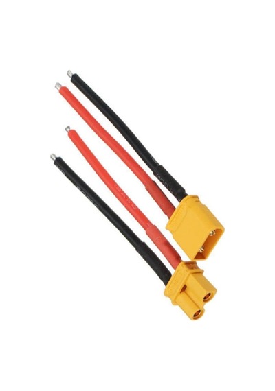 Erkek Dişi Lipo Pil Şarj Kablosu 15 Cm 2 5mm Siaf Silikon Kablolu