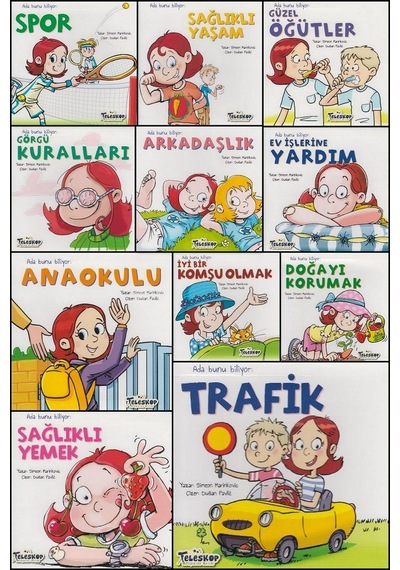 Ada Bunu Biliyor 11 Kitap Set Anaokulu Değerler Eğitimi
