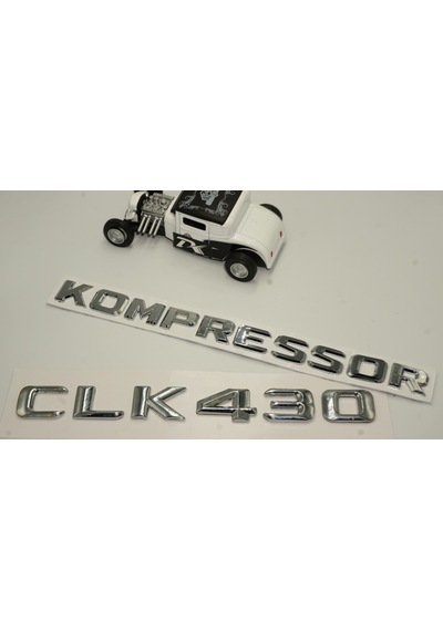Benz CLK 430 Kompressor Bagaj Krom Metal 3M 3D Yazı Logo
