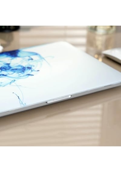 Macbook Pro 15 Renkli Desenli Kılıf A1707 A1990 Uyumlu Baskılı Sert Kılıf İnce Hafif Koruyucu Kapak Mavi