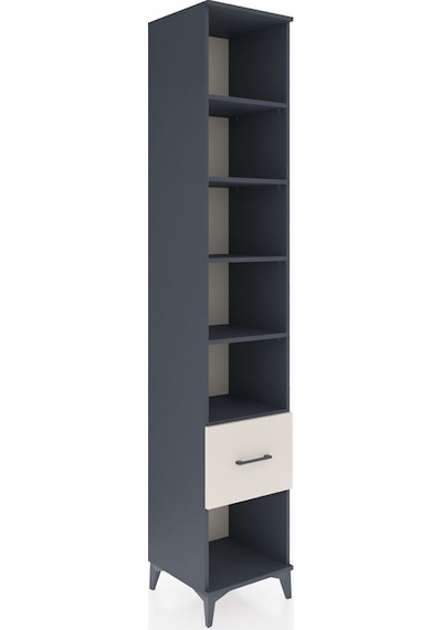 Hyperion Dolap 5 Raflı Tek Çekmeceli 44x44x243 Antrasit-aytaşı Antrasit