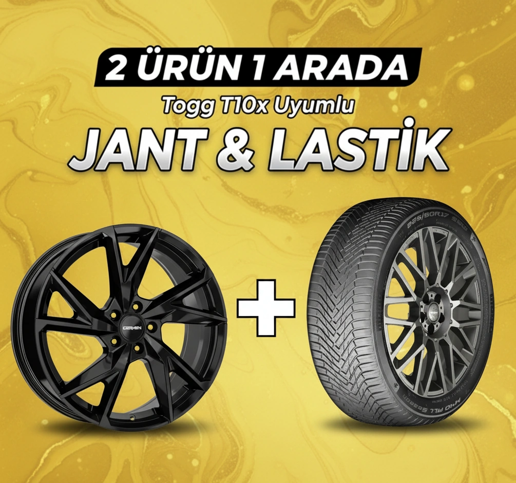 Togg T10x Momo225/60R18 DörtMev.Las.4Ad.Yı:2025+CA238018B18"Jant 4 Ad.