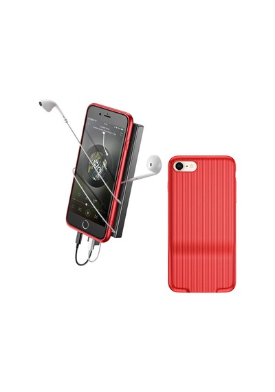 Baseus Apple Uyumlu iPhone 7/8 Kılıf Şarj ve Kulaklık Girişli Audio Case