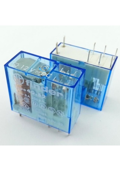Finder 40.52.9.012.0000 12v 8a Dc 2 Kontak Minyatür Pcb Röle