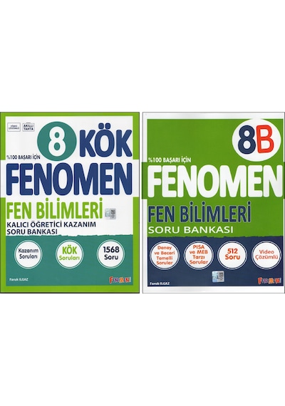 Fenomen 8.sınıf Kök+fenomen 8b Fen Bilimleri 2 Kitap