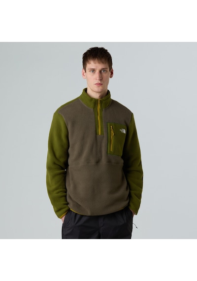 The North Face M Yumiori 1/4 Zip Erkek Polar-30493 Haki