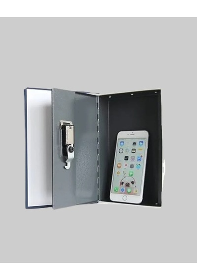 Anahtarlı Gizli Kitap Kasa Metal İç Yapı, Kamuflajlı Sözlük Tasarım Sarı