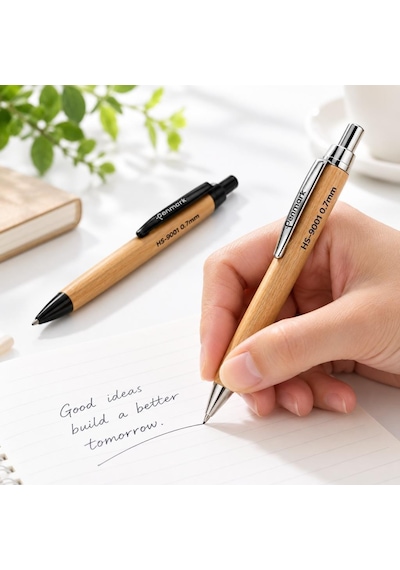 Penmark Versatil Kalem Doğal Ahşap 0.7 Mm Hs-9001 - Gümüş