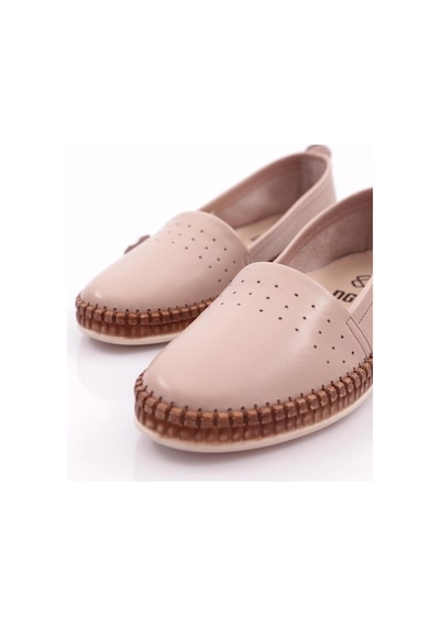 Dgn P25 Kadin Soft Anatomic Footwear Deri Ayakkabi p25-1512-R4971 Gümüş