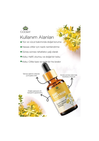 Goomy Sarı Kantoron Yağı %100 Doğal Bitkisel Uçucu Yağ Oil 10ml 10 ML