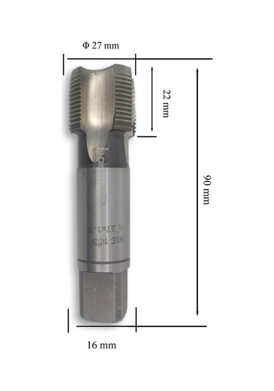 Mte M27x1,5 İnce Diş El Kılavuzu 2 Li Takım Hss Dın 2181