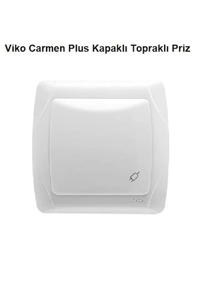 Viko Carmen Plus Kapaklı Topraklı Priz