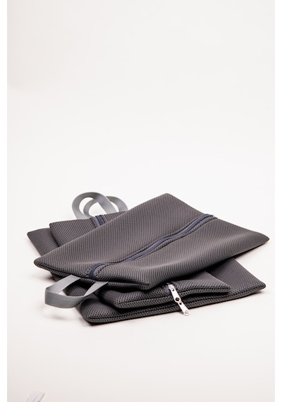 Fabric Craft Bag Valiz Organizer 6 Parça Düzenleyici Çanta Seti Gri Air Mesh File Kumaş Fermuarlı Çok Amaçlı