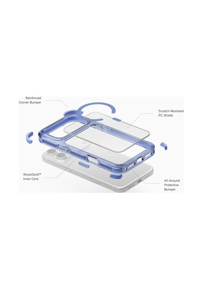 Apple iPhone Uyumlu 18 Pro Kılıf Combat Üç Katmanlı Shocksorb Teknolojisi Magsafe Soft Ve Pürüzsüz Kapak Açık Mavi Apple iPhone Uyumlu 18 Pro Kılıf Combat Üç Katmanlı Shocksorb Teknolojisi Magsafe Soft Ve Pürüzsüz Kapak Açık Mavi