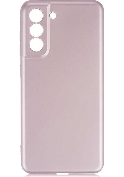 Noktaks - Galaxy Uyumlu S21 Fe Uyumlu - Kılıf Mat Soft Premier Silikon Kapak - Rose Gold - T17470 Rose Gold