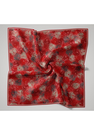 Silk Home Soft Eşarp 73095-20 Kırmızı, Gri, Koyu Vizon