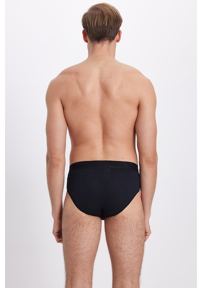 Tudors Erkek 6'lı Paket Likralı Pamuklu Siyah Slip Külot-41740 Siyah