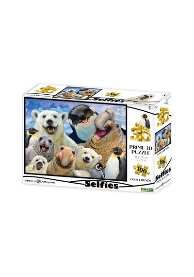 Prime 3d - Kutup Hayvanları Selfie 100 Parça Puzzle 10695