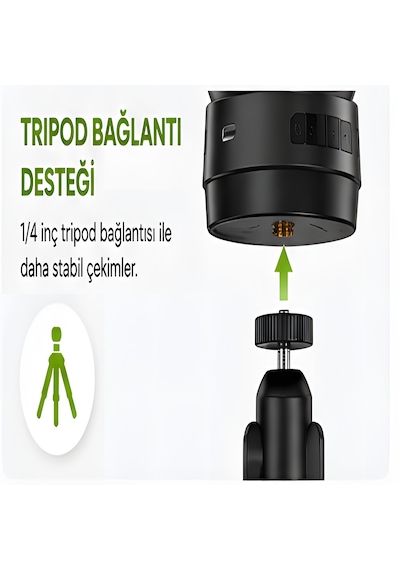 Aı Yüz Takipli Akıllı Gimbal Telefon Tutucu, Manyetik Kablosuz Şarj Destekli 360 Otomatik Döner Selfie Standı, Şarjlı Telefon Standı, Tripod Uyumlu İçerik Üretici Vlog Canlı Yayın Aparatı