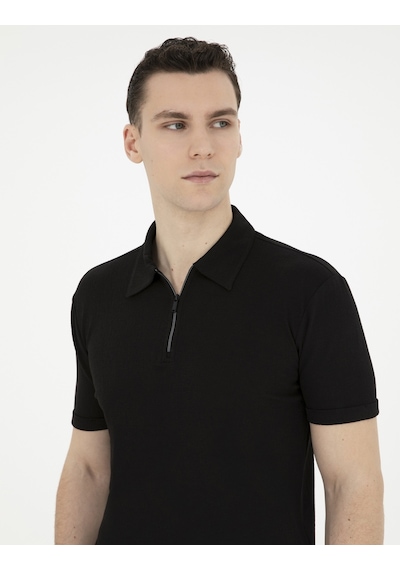 Pierre Cardin Erkek Siyah Tişört 50288915-vr046 Siyah