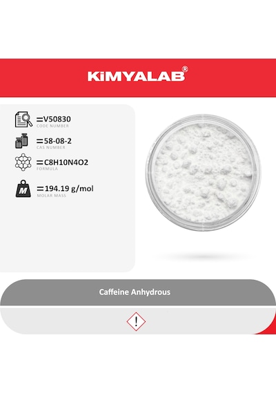 Kimyalab Kafein 1kg - Caffeine Anhydrous