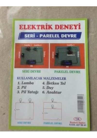 Elektrik Deney Seti Seri Paralel Devre