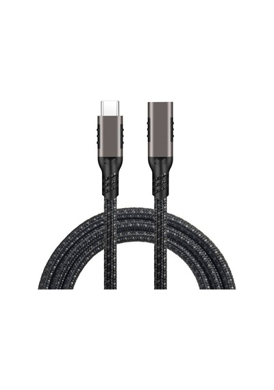 Lexroo Extension Usb3.2 Type-c Pd Uzatma Kablosu 100w 20gbps 4k 60hz 3 Metre - Siyah