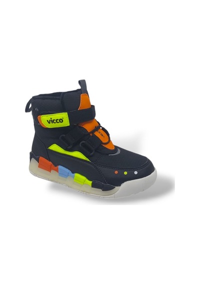 Vicco Lesi Unisex Çocuk Siyah Bot Siyah