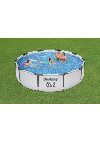 Bestway Steel Pro Max Gölgelikli Yer Üstü Prefabrik Havuz 305cm X 76cm 56406 Bw608
