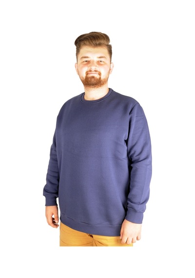Mode Xl Erkek Sweatshirt Bisiklet Yaka Basic 20131 Indigo 001 Mode Xl Erkek Sweatshirt Bisiklet Yaka Basic 20131 Indigo 001