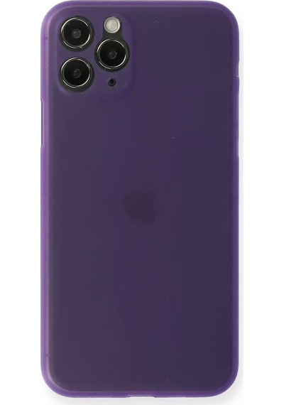 Newface Apple iPhone Uyumlu 11 Pro Max Kılıf Pp Ultra İnce Kapak - Mor Belirtilmemiş