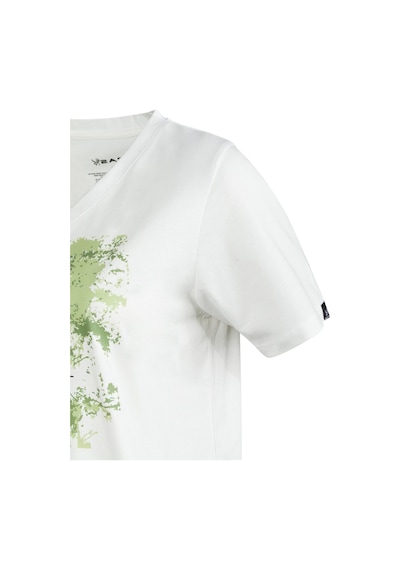 2as Alone Baskılı V Yaka Kadın T-shirt 405 Beyaz