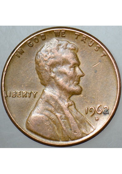 Amerika 1 Cent 1962 D Lincoln Memorial.