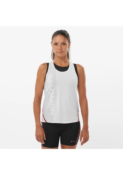 Salomon S/lab Speed Singlet Kadın Beyaz T-shirt Lc2243600 2800324