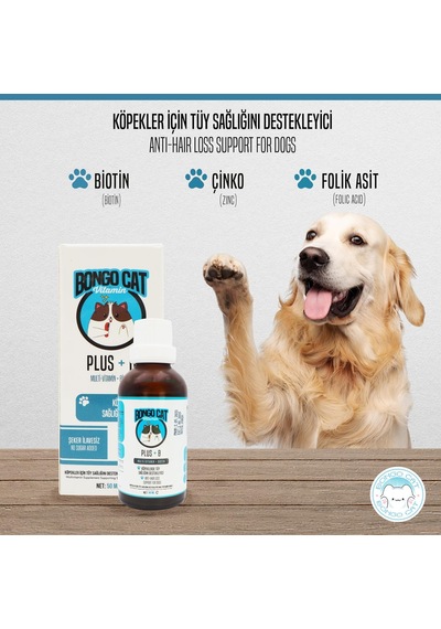 Plus +b For Dogs - 50ml Köpekler Için Tüy Sağlığı Destekleyici Damla