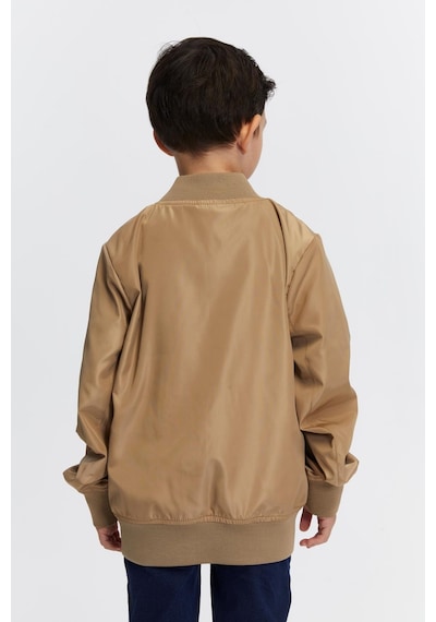 Benitto Kids Erkek Çocuk Çift Taraflı Mevsimlik Yağmurluk Ceket 51326 Kahve