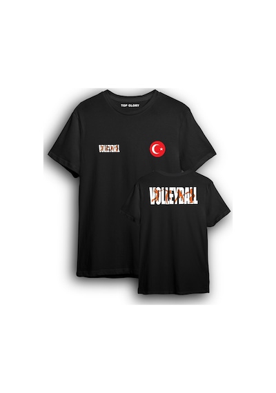Top Glory Voleybol Milli Takım Tişörtü Voleybol T-shirt Vlbl8505 Siyah