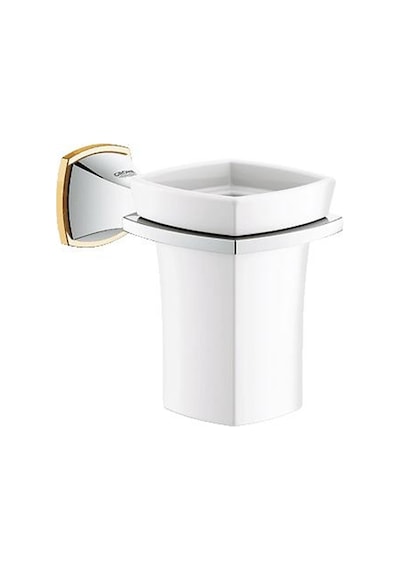 Grohe Grandera Seramik Fırçalık Ve Tutacağı, Krom-altın, 40626ıg0 Beyaz