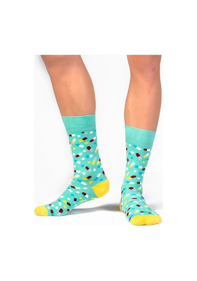 Ozzy Socks Pills Desenli Çorap Yeşil