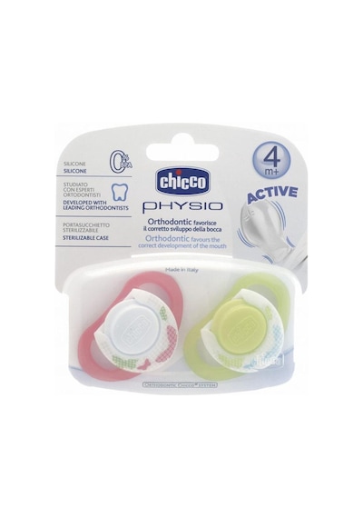 Chicco Y.E Physioring Unisex Silikon 4M 2Lı Bej