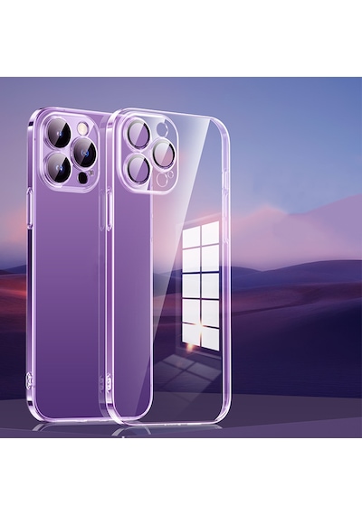 Apple Uyumlu iPhone 16 Pro Max Kılıf Sararmaz Sert Şeffaf Lens Hoparlör Koruma