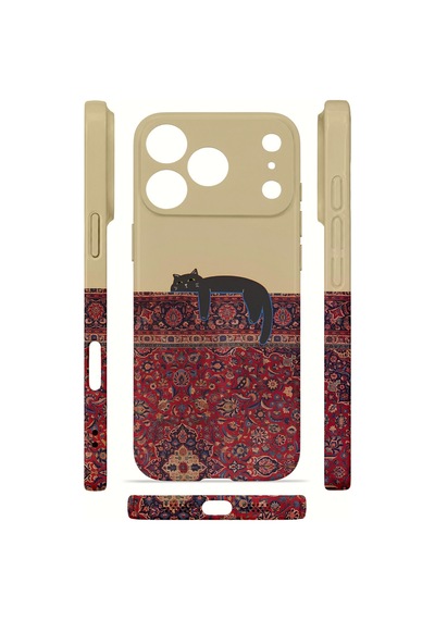 Apple iPhone Uyumlu 17 Pro Max Vorian İnce Kamera Korumalı Mika Kılıf Persian Cat Lounge Persian Cat Lounge Mika