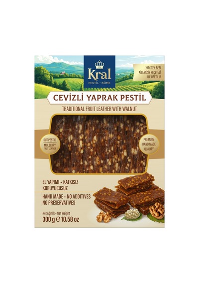 3 Adet Kral Cevizli Yaprak Pestil 300 G