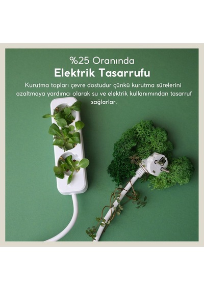 Reyo Yün Çamaşır Kurutma Makinası Topu 3 Adet Xl%100 Organik
